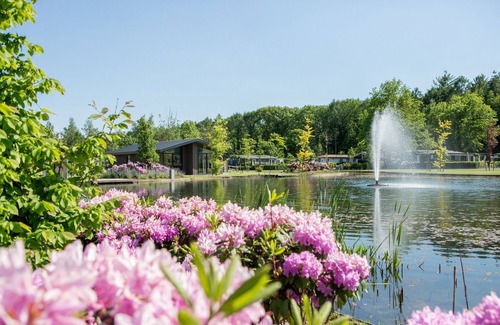 Municipality of Veldhoven Chalet De Esquí | Chalet by Pond in Eindhoven Holiday Park