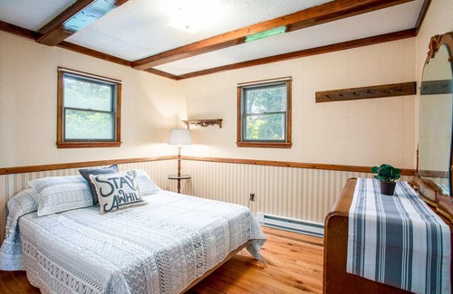 Great Cacapon Casa | Chalet Cabin w Amazing Views, Huge Deck, Fire Pit!
