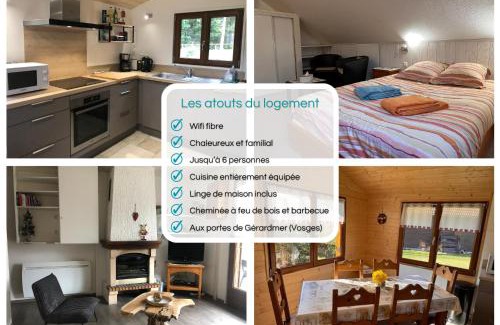 Xonrupt-Longemer Chalet De Esquí | Chalet CHLOE - wifi, BBQ, parking