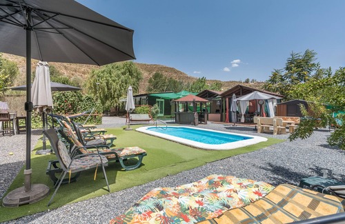 Dudar Chalet De Esquí | Chalet 'Cortijo Luz De La Sierra' con vistas a la montaña, piscina privada y Wi-Fi