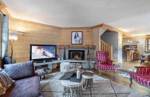 Le Praz Chalet De Esquí | Chalet cosy au centre de Courchevel Le Praz avec sauna, terrasse et parking - FR-1-568-15