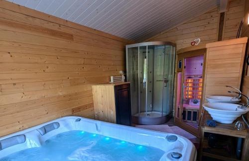 Fougerolles-Saint-Valbert Casa | Chalet détente avec spa et sauna près des 1000 Étangs - FR-1-583-468