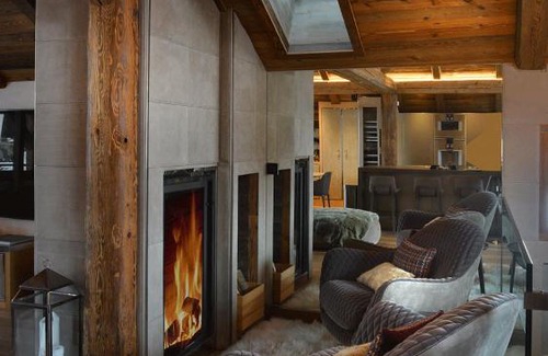 Megeve Chalet De Esquí | Chalet de luxe au centre du village de Megève - 5 chambres - Jacuzzi