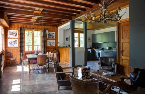 Les Tines Chalet De Esquí | Chalet Design & Tradition - vista excepcional Mont-Blanc