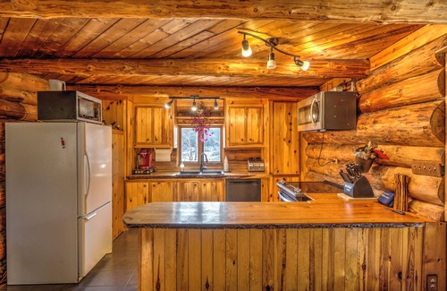 Notre-Dame-de-la-Merci Cabaña | Chalet en bois rond du Caribou