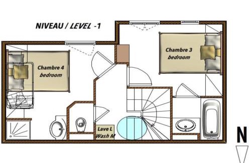 Saint-Marcel Chalet De Esquí | Chalet de charme 8 pers avec parking, cheminée et terrasse - Saint-Martin-de-Belleville - FR-1-452-35