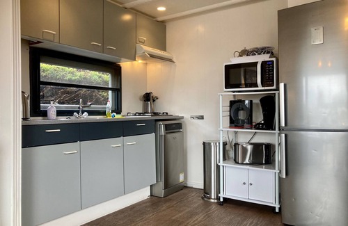 Anjum Casa | Chalet Gaby con sauna, muelle privado y canoas en Lauwersmeer