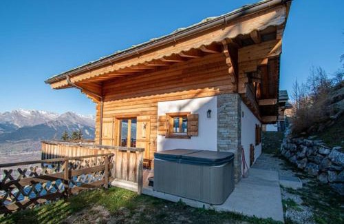 Nendaz Chalet De Esquí | Chalet in Veysonnaz with hot tub