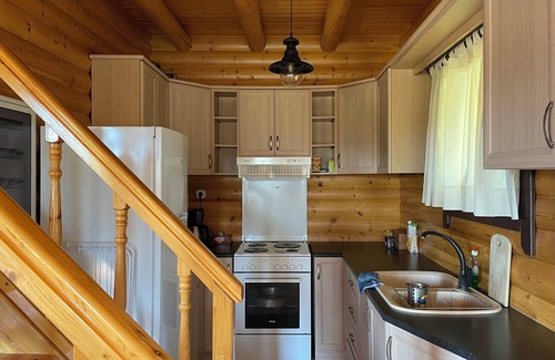 Zitsa Chalet De Esquí | Chalet Klimatia - Beautiful wooden maisonette with fireplace