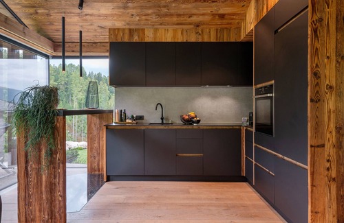 Selva di Val Gardena Chalet De Esquí | Chalet 'L Piz Dolomites' con vistas a la montaña, terraza privada y Wi-Fi
