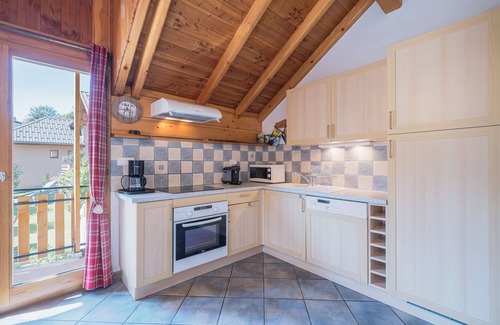 Valloire Chalet De Esquí | Chalet 'La Mouliniere 1' con vistas a la montaña, balcón y Wi-Fi
