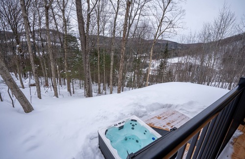 Saint-Faustin-Lac-Carre Casa | Chalet Le Greenwood - Mountain view & Private spa