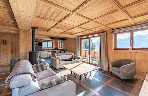 Cordon Chalet De Esquí | Chalet Mont Blanc - Départ ski - Vue exceptionnell