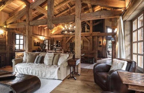 Megeve Chalet De Esquí | Chalet montagnard à Rochebrune avec jacuzzi, sauna, 6 chambres, proche des pistes, accueil 12 pers - FR-1-569-37
