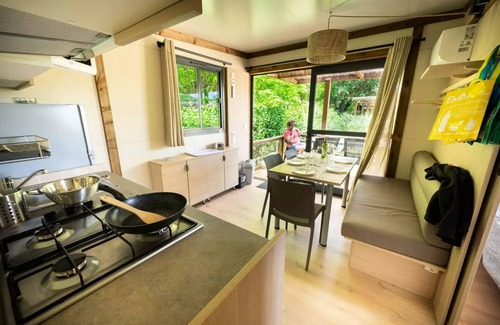 Goudargues Chalet De Esquí | Chalet Morea 25m2 Premium - 2 bedrooms + überdachte Terrace + Klimaanlage + LV + District Pieton 5 persons