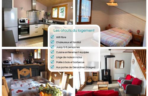 Xonrupt-Longemer Chalet De Esquí | Chalet O FIL DE LO - wifi, BBQ, parking