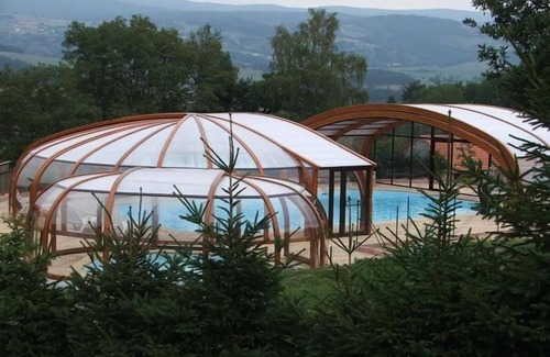 Blavignac Chalet De Esquí | Chalet, vista panoram, totalmente equipada, terraza privada, piscina cubierta ..
