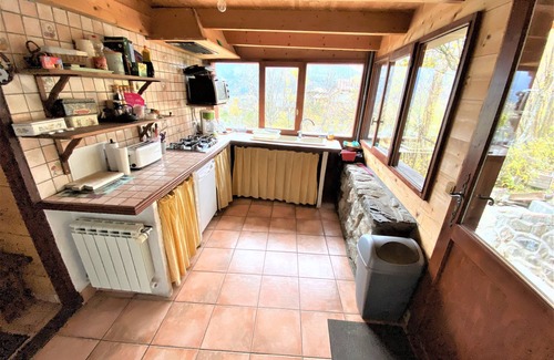 Risoul Chalet De Esquí | Chalet 'Pierre-vue Sur Le Pelvoux' con vistas a la montaña, jardín privado y balcón