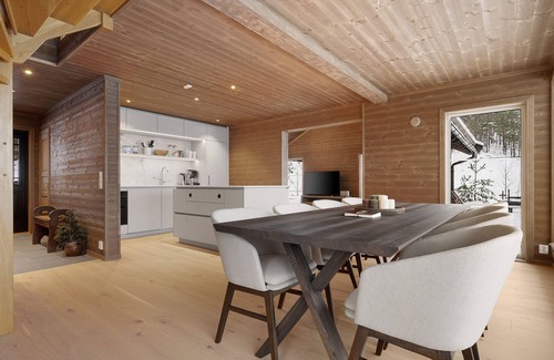 Kviteseid Chalet De Esquí | Chalet right on the ski slope (Ski In / Out)