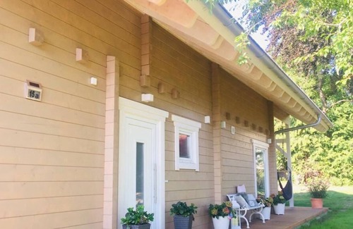 Potsdam Nord Apartamento | Chalet Rotbuche, Ferienhaus 120 qm, 3 Schlafzimmer für Max. 6 Personen