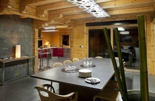 Plangagnant Chalet De Esquí | Chalet, sauna, terraza, chimenea o estufa a leña, parking, tv, local para esquís, 270m², La Plagne