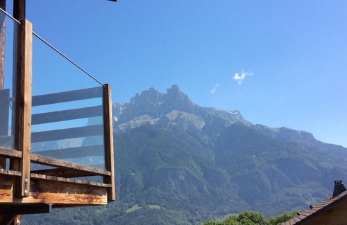 Sallanches Chalet De Esquí | Chalet Spa (sauna- jacuzzi) breathtaking Mont Blanc view