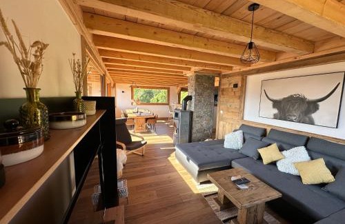 Combloux Apartamento | Chalet vue Mont Blanc avec jacuzzi extérieur