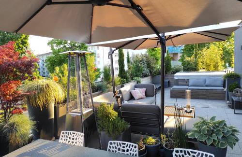 Strasbourg Casa | Chambre avec jacuzzi extérieur