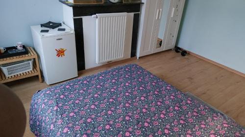 Collignon Casa | Chambre confortable avec un lit double à schaerbeek cle bleu