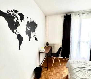 Orleans Casa | Chambre Monde Tout confort Saint-Marceau