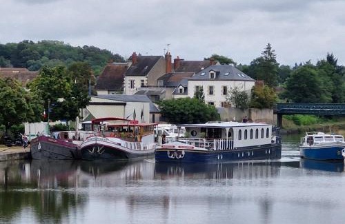 Briare Cama Y Desayuno | Chambre PMR tout confort avec terrasse en bord de canal, animaux acceptés, proche centre-ville de Briare - FR-1-590-368
