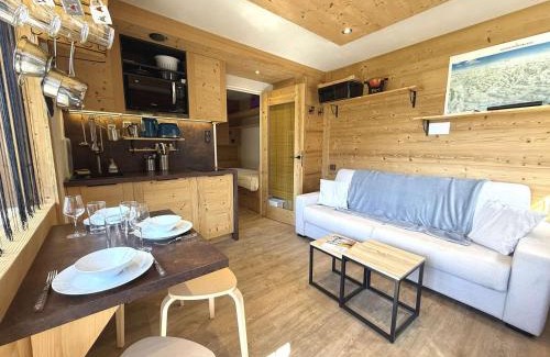 Cohennoz Apartamento | Charmant studio à 300m des pistes et commerces du Cernix - balcon, parking, casier à skis - FR-1-595-99