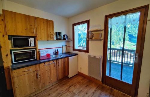 Beaufort Apartamento | Charmant studio 19m², idéal 3 pers, avec terrasse et parking, proche commerces et navette ski - FR-1-342-307