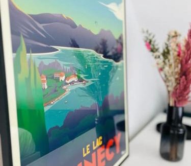 Annecy-le-Vieux Apartamento | Charmante maisonnette avec terrasse et jolie vue - 5 min à pied du lac
