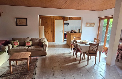 Saint-Gervais-les-Bains Apartamento | Charming duplex apartment in the heart of the village: view, quiet, fireplace and sauna