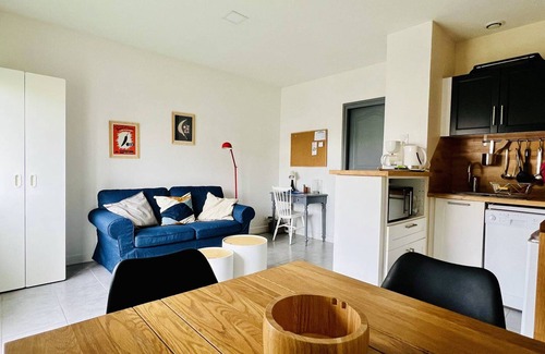 Cambo-les-Bains Apartamento | Acogedor T1Bis en Cambo-les-Bains con Terraza y Wifi