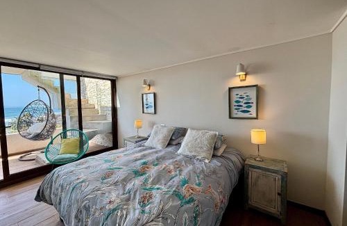 Concon Apartamento | Hermoso depto frente a la playa primera linea