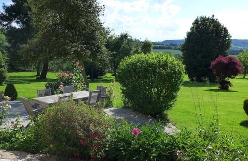 Manneville-la-Pipard Casa | Encanto mansión de campo con piscina, cerca de un campo de golf