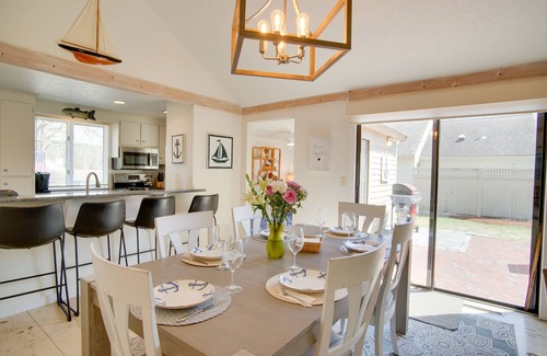 Mews Village Casa | Charming Cape Cod Home w/ Patio, 2 Mi to Beach!
