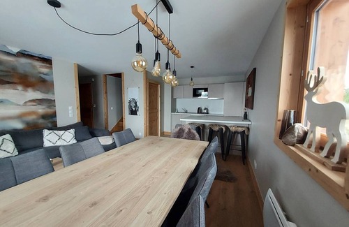 Les Avanchers-Valmorel Chalet De Esquí | Chalet independiente con 3 habitaciones, terraza y servicios hoteleros - Ideal para 6 personas