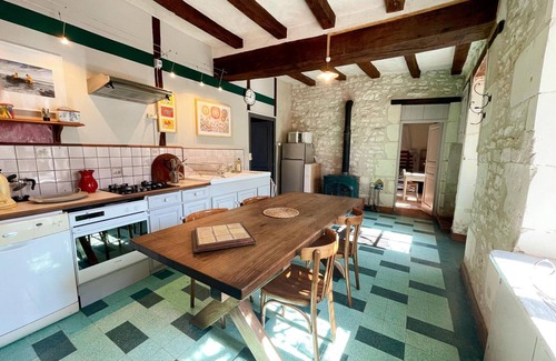 Verneuil-le-Chateau Cabaña | Encantadora casa rural en Touraine con chimenea