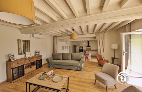 Marcille-la-Ville Cabaña | Casa rural en Mayenne con spa, senderismo y comodidad para 6 personas