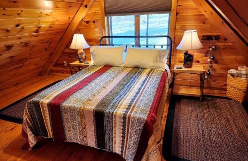 New Bedford Casa | Charming Creekside Log Cabin with Wood Burning Stove Overlooking the Neshannock Creek, Western PA