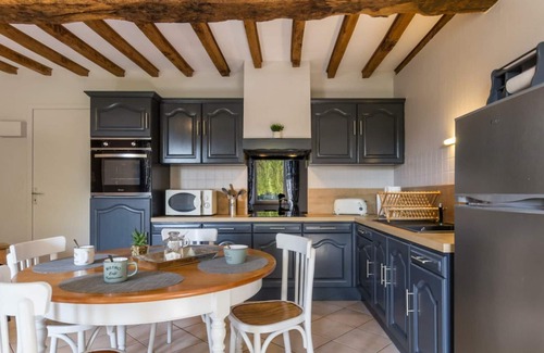 Muneville-sur-Mer Cabaña | Casa rural con jardín, terraza y estanque - cercana a playas de Granville y Coutances