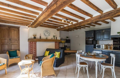 Muneville-sur-Mer Cabaña | Casa rural con jardín, terraza y estanque - cercana a playas de Granville y Coutances