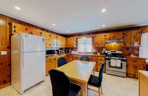 West Tisbury Casa | Charming forest retreat by the beach with grill, deck, & sprawling yard