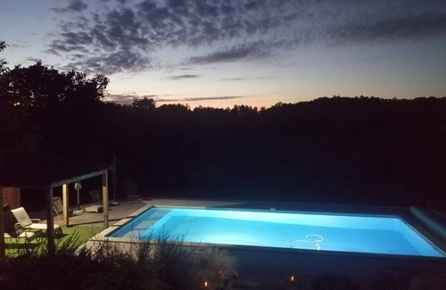 Saint-Sernin Cabaña | Casa rural de 2 a 10 personas con piscina y estanque, a 30 minutos de Bergerac