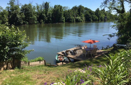 Lafitte-sur-Lot Casa | Charming gîte on the banks of the Lot for fishermen or nature lovers