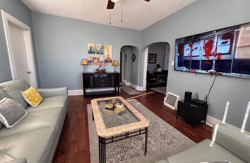 Fulton Casa | Charming Historic Home with 2 Queen Beds & Backyard in Fulton, IL