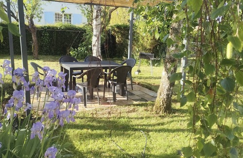 La Jarrie Casa | Entre mer et campagne-Casa-Familiar-Baño privado con bañera-Vista al Jardín